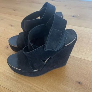 Pedro Garcia Platform Suede Shoes